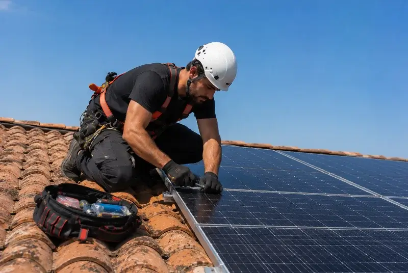 Maintenance et monitoring de panneaux solaires à Bachy