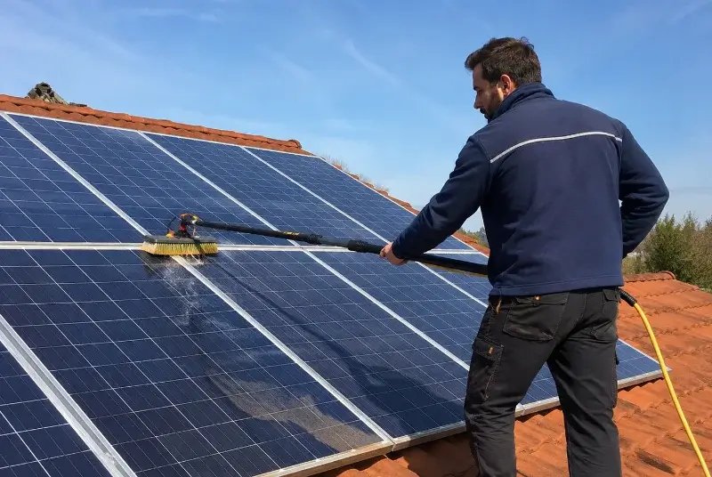 Nettoyage et entretien de panneaux solaires à Bachy